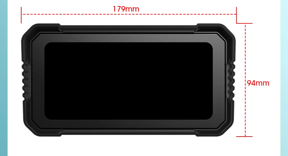 Jansite Portable 6.25" Motorcycle GPS Navigation Wireless Carplay Android Auto DVR Drive Recorder Moto Monitor IPX7 Waterproof