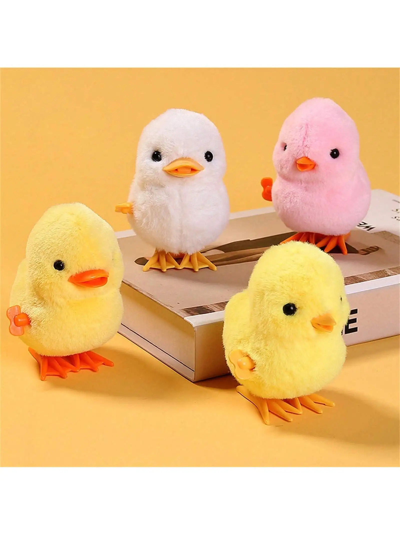 1pc Jumping Chicken Duck Toy, Simulation Plush Jumping Duck Interactive Toy, Small Animal, Birthday Gift