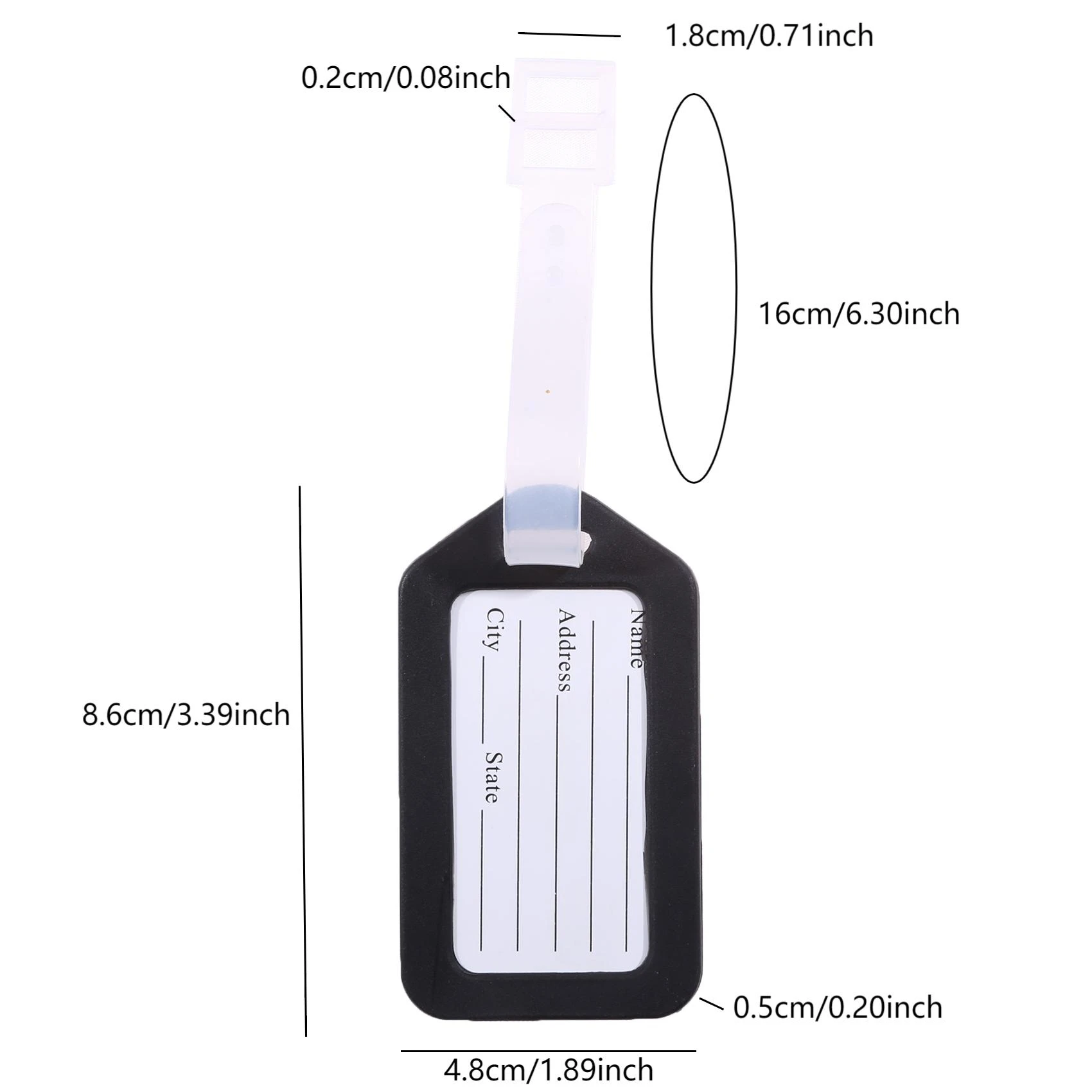 1-10PCS Luggage Tag Boarding Shipping Plastic Baggage Tags Travel Accessory Women Men Suitcase ID Address Name Holder Bag Label