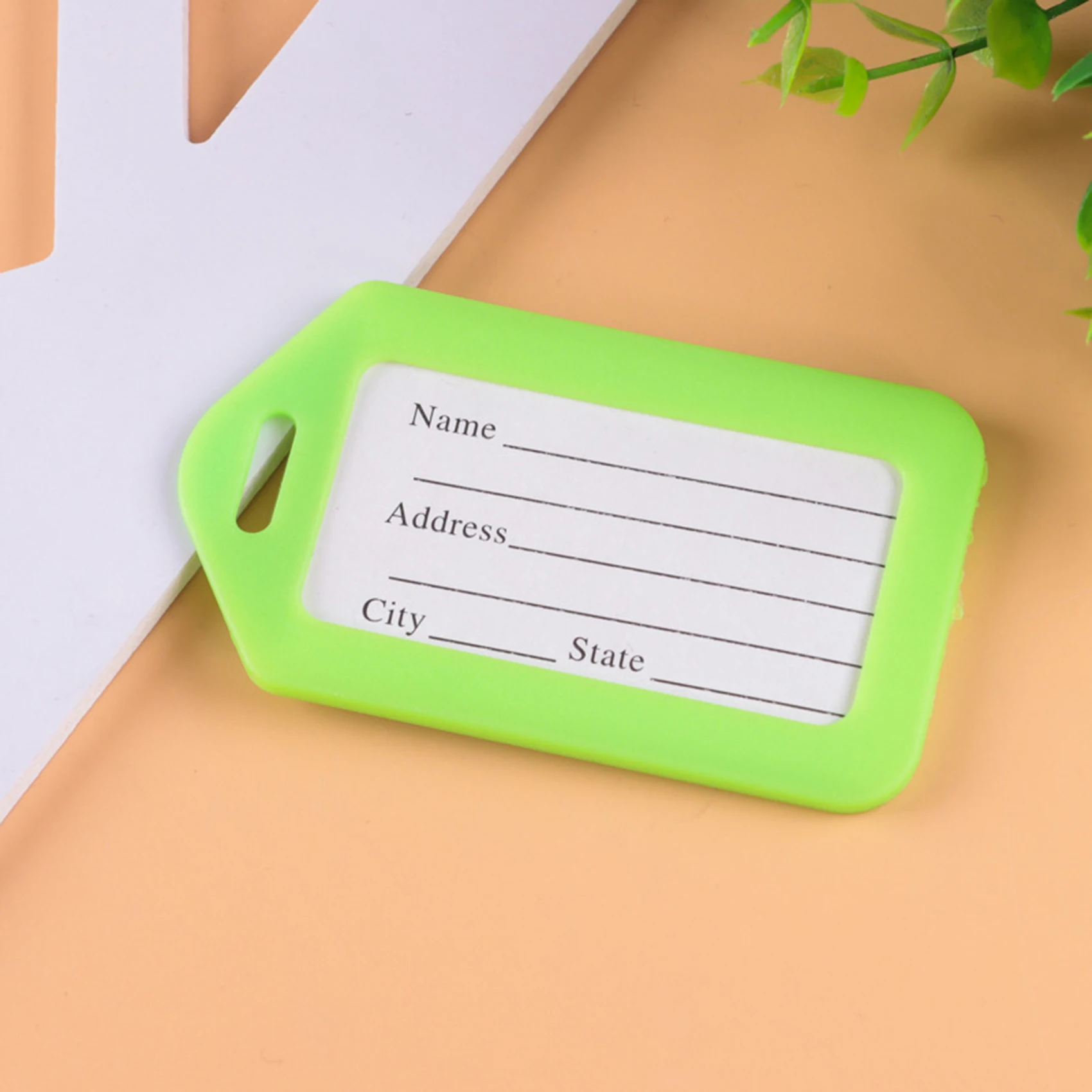 1-10PCS Luggage Tag Boarding Shipping Plastic Baggage Tags Travel Accessory Women Men Suitcase ID Address Name Holder Bag Label