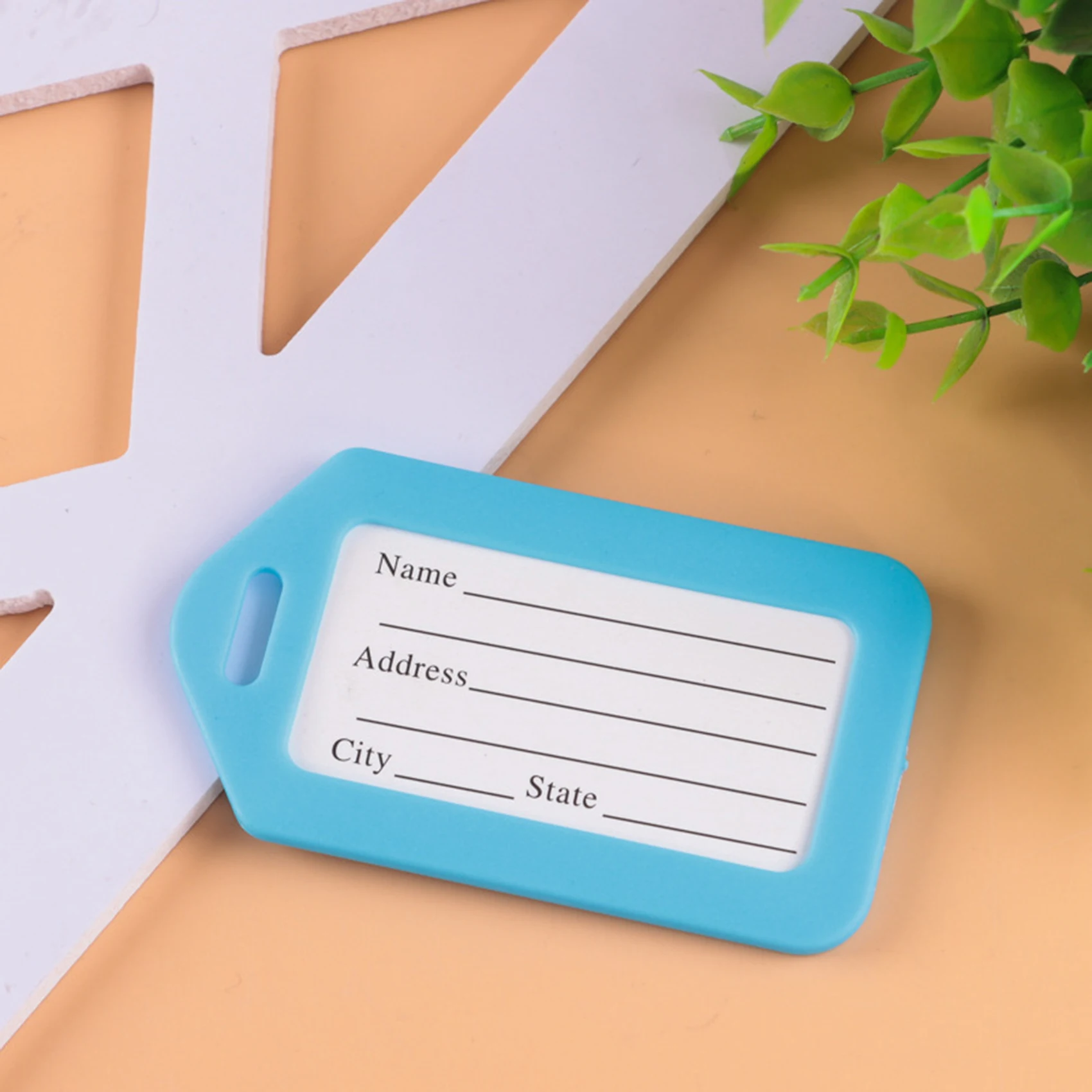 1-10PCS Luggage Tag Boarding Shipping Plastic Baggage Tags Travel Accessory Women Men Suitcase ID Address Name Holder Bag Label