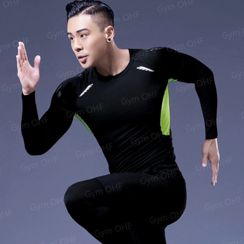 New Men's Sports T-Shirt Quick Drying Breathable Fitness Gym Running Tops Short Sleeved Comprehensive Fighting Rashguard MMA