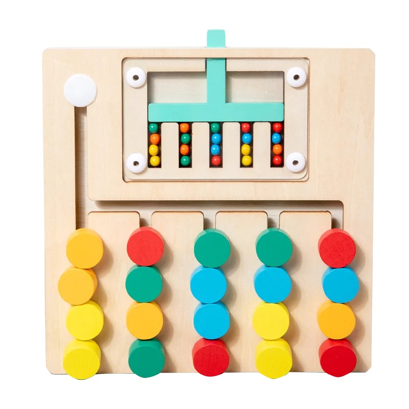 Four color walking double-sided game chess, children's logical thinking training, Montessori early education puzzle toys for you