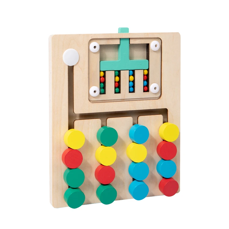 Four color walking double-sided game chess, children's logical thinking training, Montessori early education puzzle toys for you