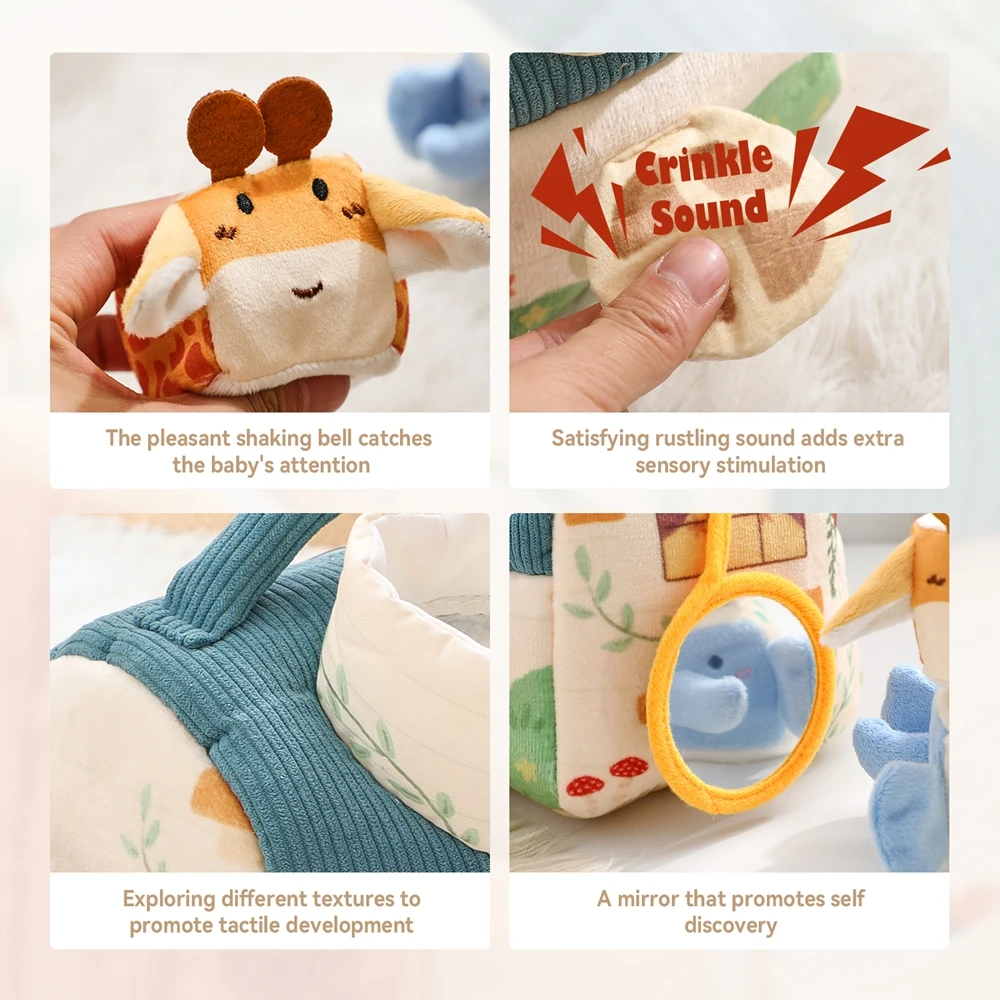 Baby Montessori Toys Magic Tissue Box Finger Exercising Busy Board Educational Learning Activity Sensory Toys For Kids Baby Game
