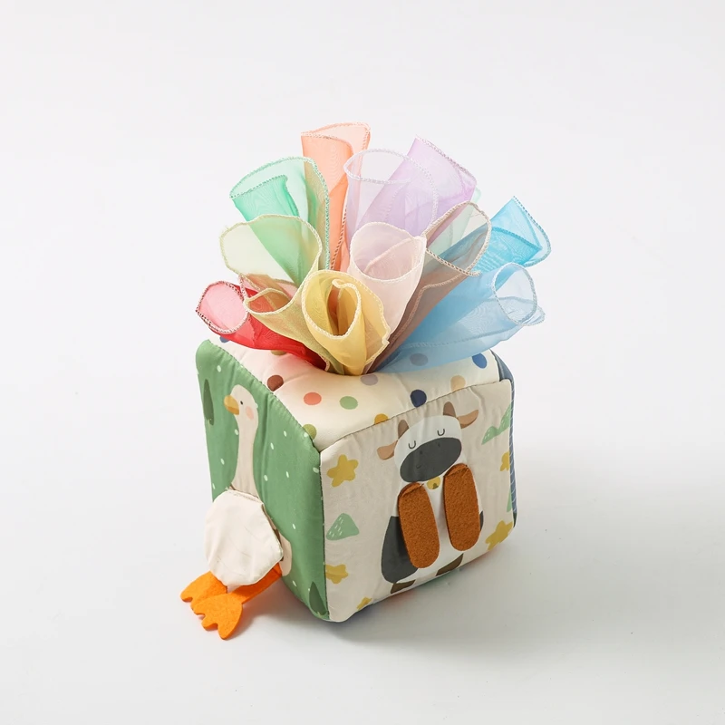 Baby Montessori Toys Magic Tissue Box Finger Exercising Busy Board Educational Learning Activity Sensory Toys For Kids Baby Game