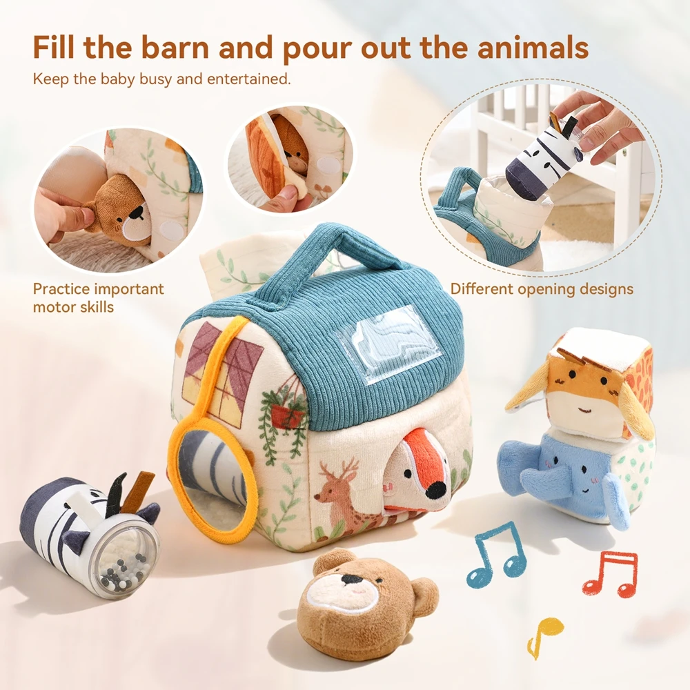 Baby Montessori Toys Magic Tissue Box Finger Exercising Busy Board Educational Learning Activity Sensory Toys For Kids Baby Game