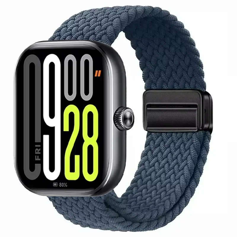 Magnetic Braided Nylon Loop Band for Xiaomi Redmi Watch 6 Active 6 Lite 6 5 4 Strap Sports Bracelet Mi Band 10 Pro 9 Pro 8 Pro