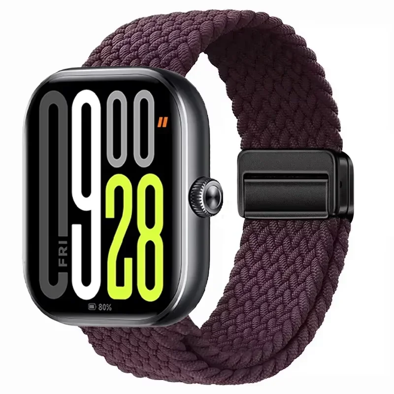Magnetic Braided Nylon Loop Band for Xiaomi Redmi Watch 6 Active 6 Lite 6 5 4 Strap Sports Bracelet Mi Band 10 Pro 9 Pro 8 Pro