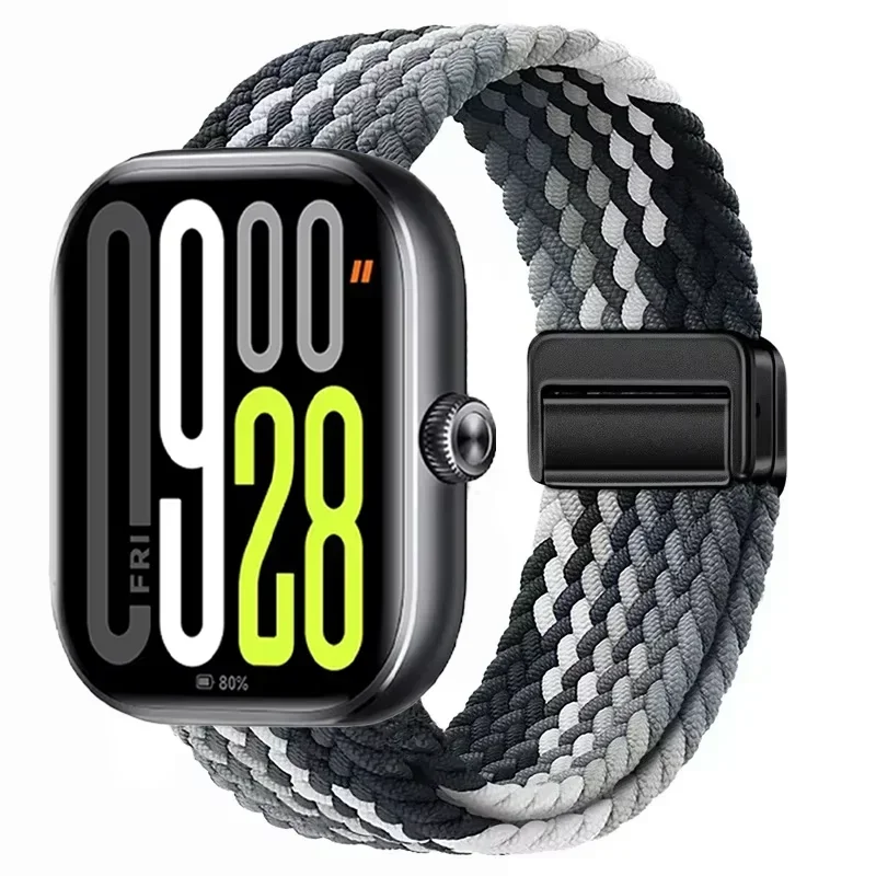 Magnetic Braided Nylon Loop Band for Xiaomi Redmi Watch 6 Active 6 Lite 6 5 4 Strap Sports Bracelet Mi Band 10 Pro 9 Pro 8 Pro
