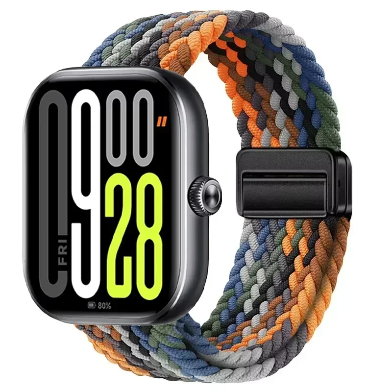 Magnetic Braided Nylon Loop Band for Xiaomi Redmi Watch 6 Active 6 Lite 6 5 4 Strap Sports Bracelet Mi Band 10 Pro 9 Pro 8 Pro