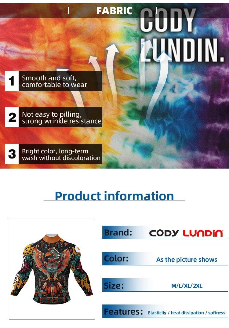 Cody Lundin Mock Neck Men Compression Long Sleeve Fitness Shirt Grappling Boxing Jersey, MMA Jitsu BJJ Rash Guard With Anti Slip