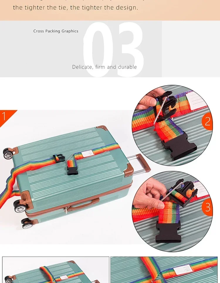 Convenient Adjustable Luggage Straps Portable Bungees Easy Travel Necessary Reusable Belt protect Suitcase Accessories Items