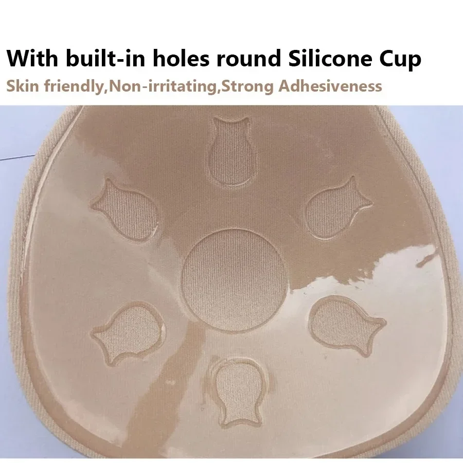 Women push up bras self adhesive silicone strapless invisible bra reusable sticky breast lift tape rabbit nipple cover bra pads
