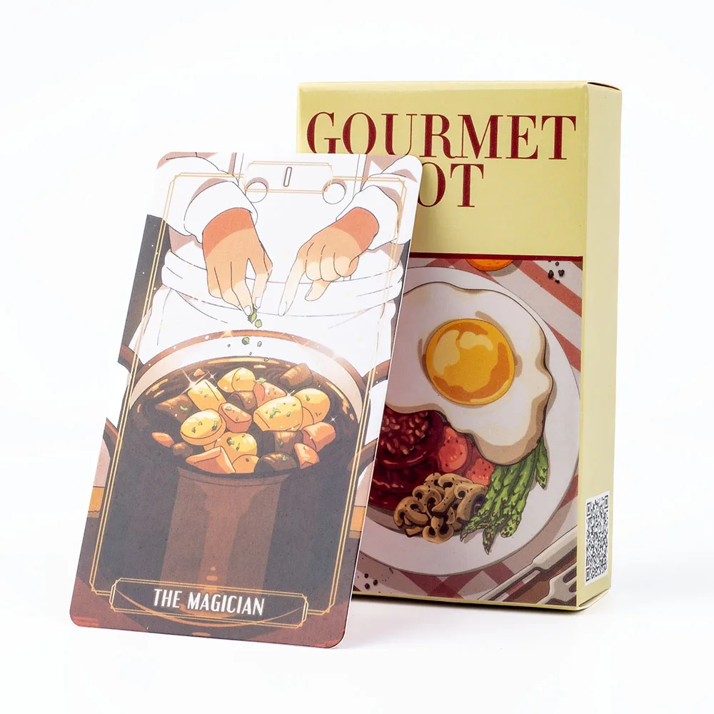 10.3*6Cm Gourmet Tarot Deck 78Pcs Divination Fate Tarot Oracle Cards Party Entertainment Board Game Cards