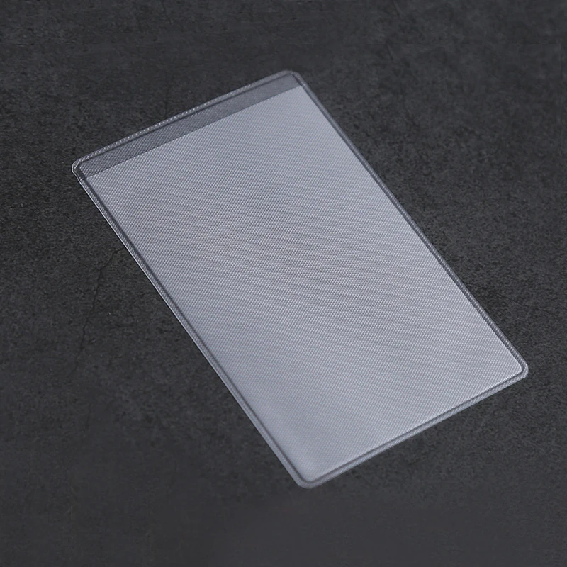 1/5/10PCS Women Men Credit Card Case ID Business Card Holder Bag Protection Document Id Badge Transparent Card Cover Holder PVC