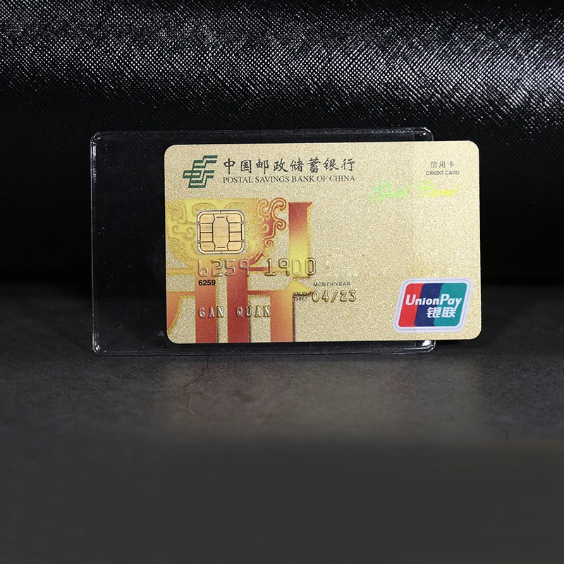 1/5/10PCS Women Men Credit Card Case ID Business Card Holder Bag Protection Document Id Badge Transparent Card Cover Holder PVC