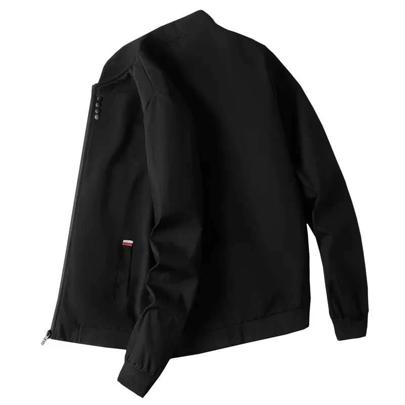 Man Leisure Jacket New Spring Autumn Solid Color And Comfortable Zipper Style Fashion Windproof Jacket