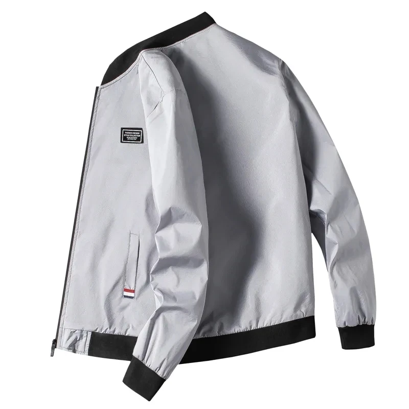 Man Leisure Jacket New Spring Autumn Solid Color And Comfortable Zipper Style Fashion Windproof Jacket