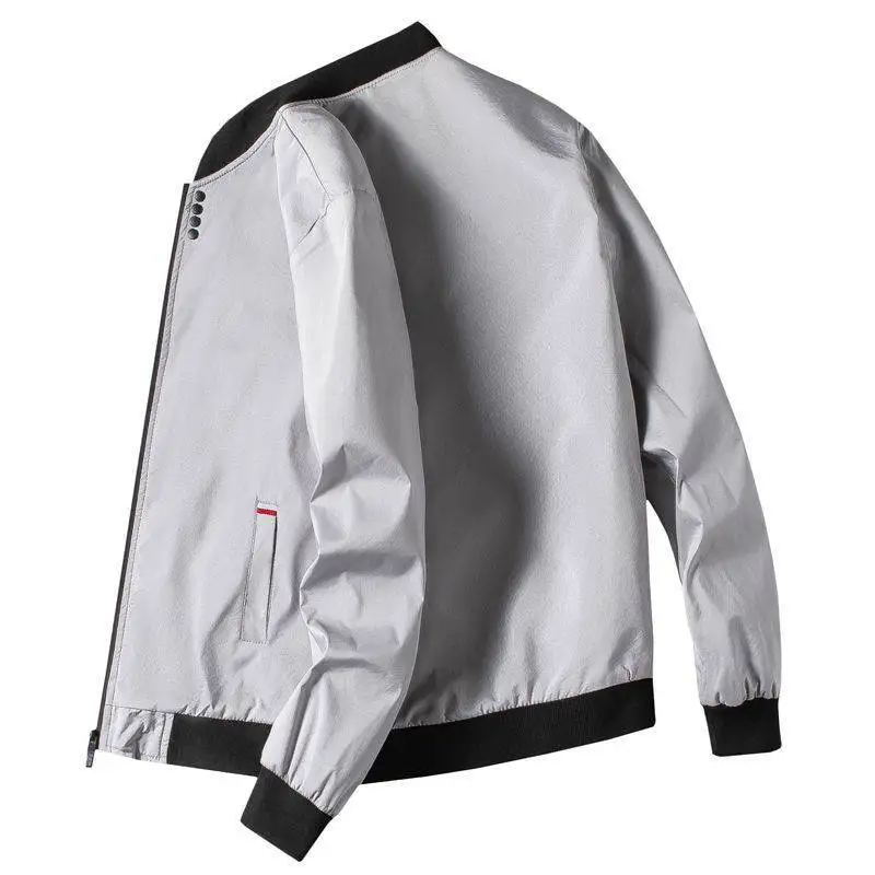 Man Leisure Jacket New Spring Autumn Solid Color And Comfortable Zipper Style Fashion Windproof Jacket