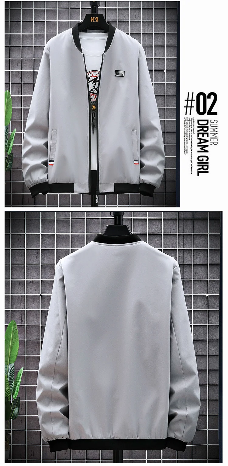 Man Leisure Jacket New Spring Autumn Solid Color And Comfortable Zipper Style Fashion Windproof Jacket