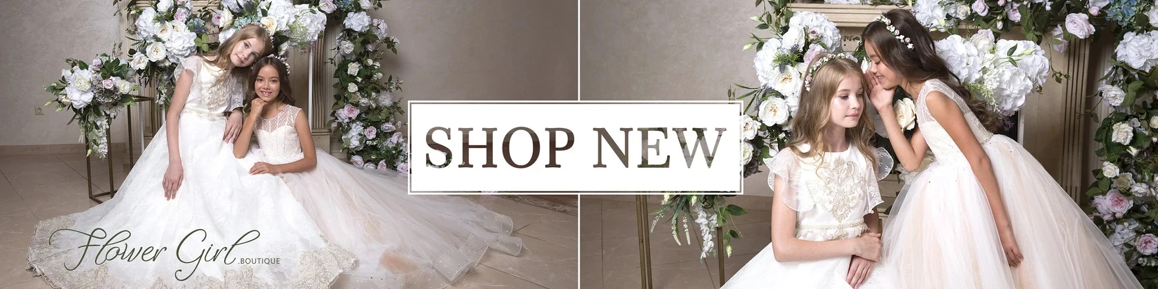 BABYONLINE Holy White CVommunion Dress Long Sleeve Lace and Floral on Bodice Top Sequins Tulle-Skirt Flowy A-line Gormal Gown