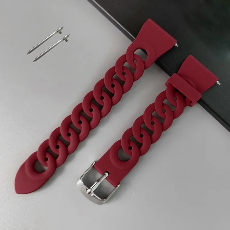 20mm 22mm strap For Samsung Galaxy watch 7 6/4 classic/5 Pro/Active 2/Gear S3 Silicone bracelet Huawei watch GT 2/2e/3 Pro band