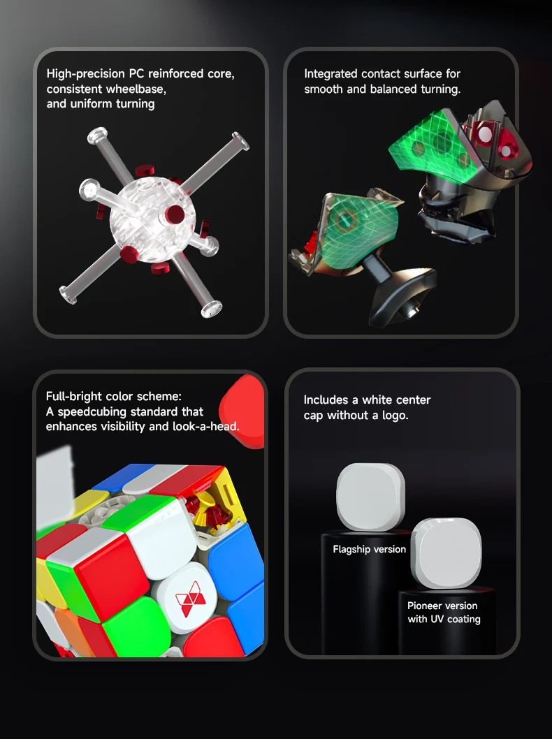 [JudyCube] Qiyi X-Man Tornado V4M Pioneer UV Version Magnetic Magic Speed Cube  Qiyi XMD Tornado V4 M Flagship 3x3x3