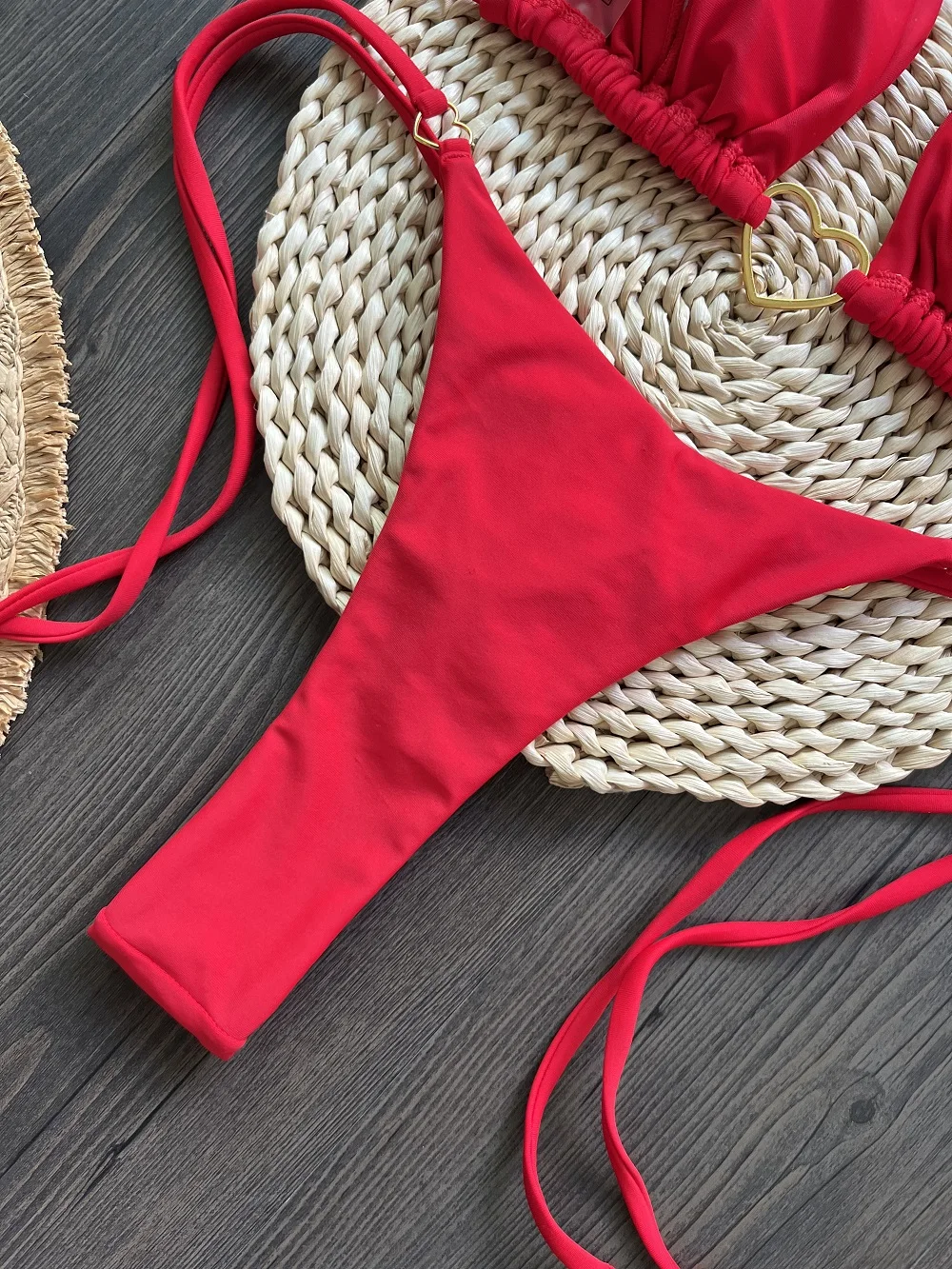 RUOTONSEPT Sexy Halter Solid color Bikini Set Women's Swimsuit Two-piece Triangle Thong Swimwear Bathing Suit Brazilian Biquinis