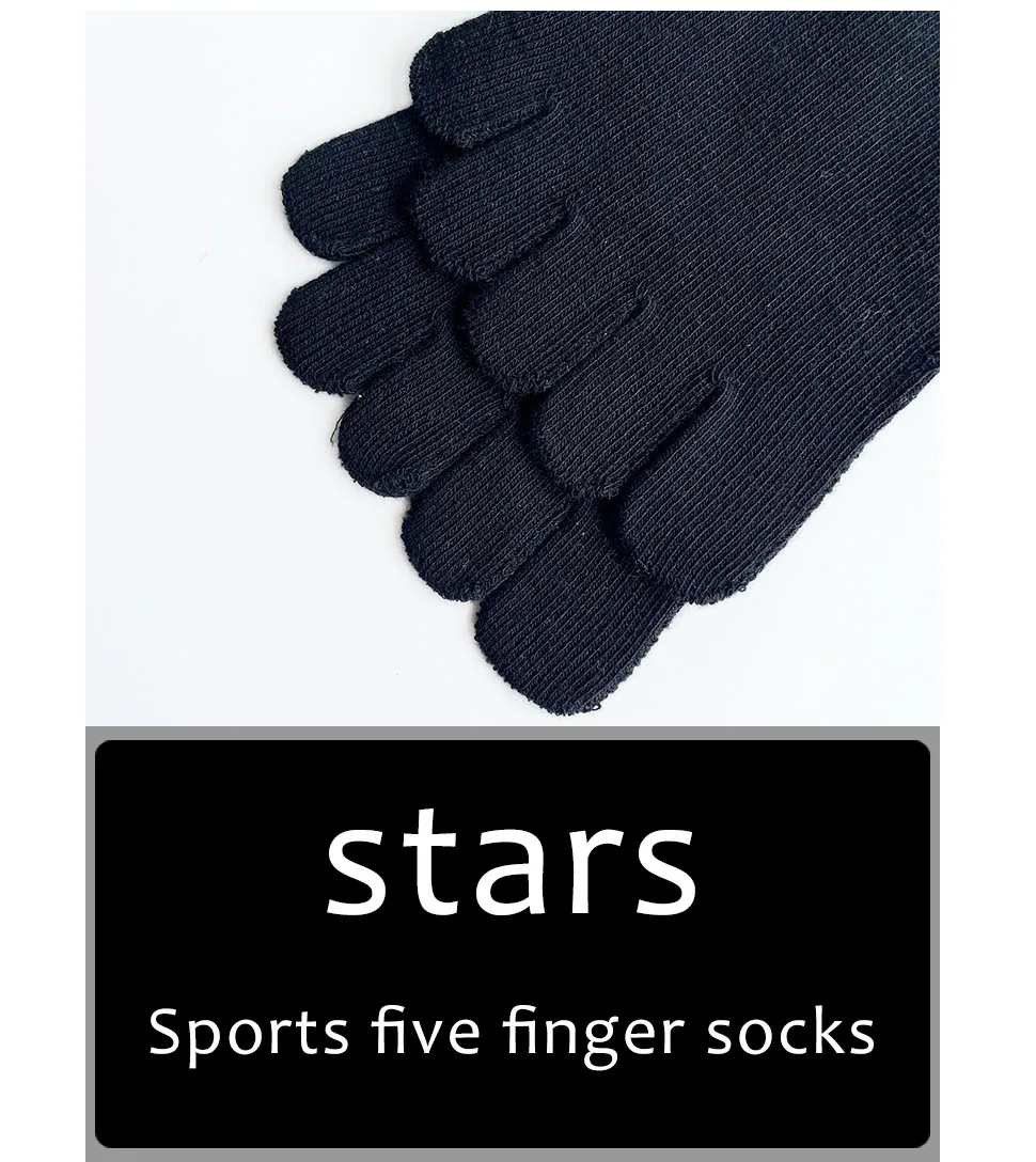 1/5 Pairs Five Finger Socks Women Girl Striped Cotton Solid Sweat-Absorbing Soft Endurable Toe Short Socks Student 4 Seasons
