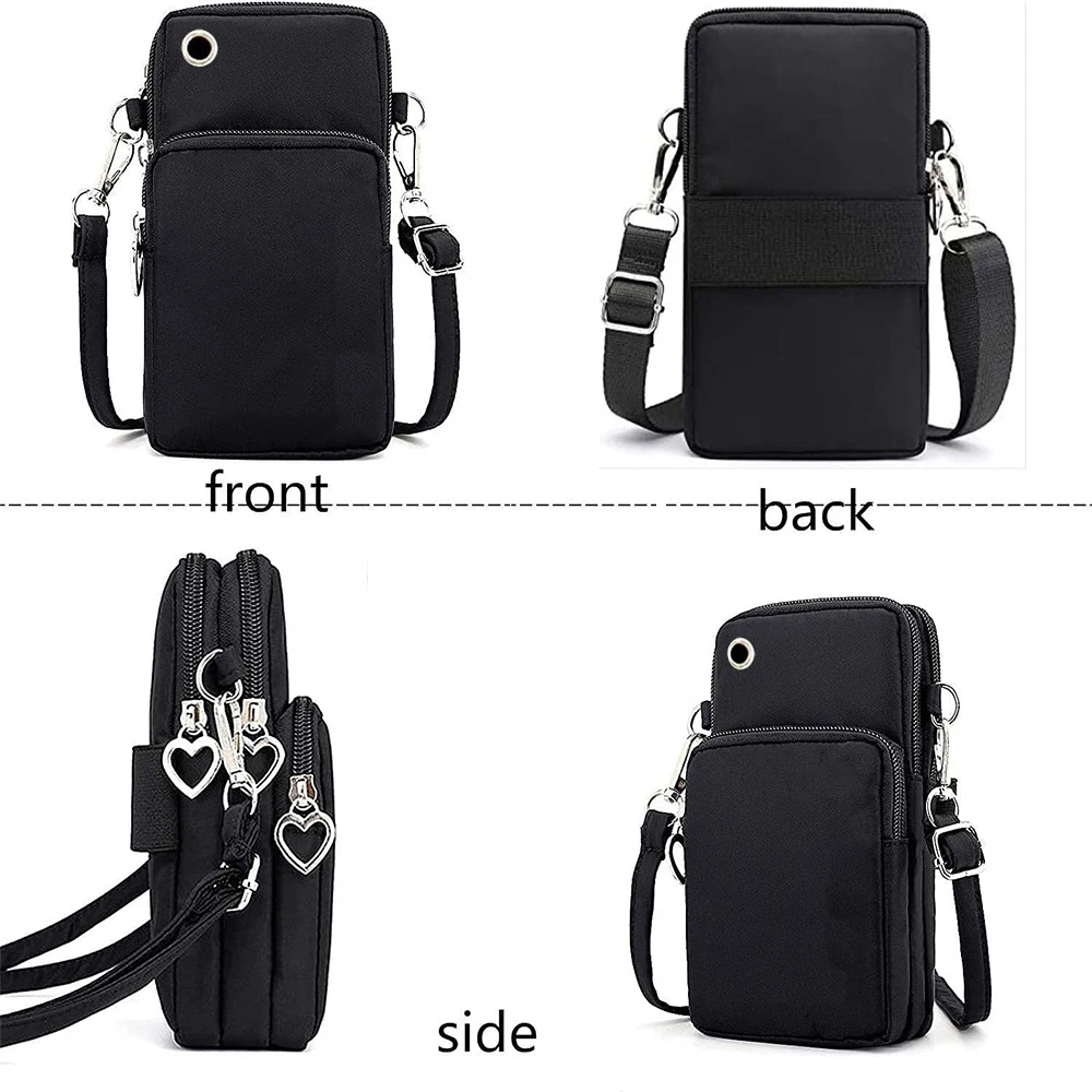 2024 Zipper Small Crossbody Bags Cartoon Anime Cat Women's Shoulder Purses and Handbags Girls Fashion Animal Mobile Phone Bag