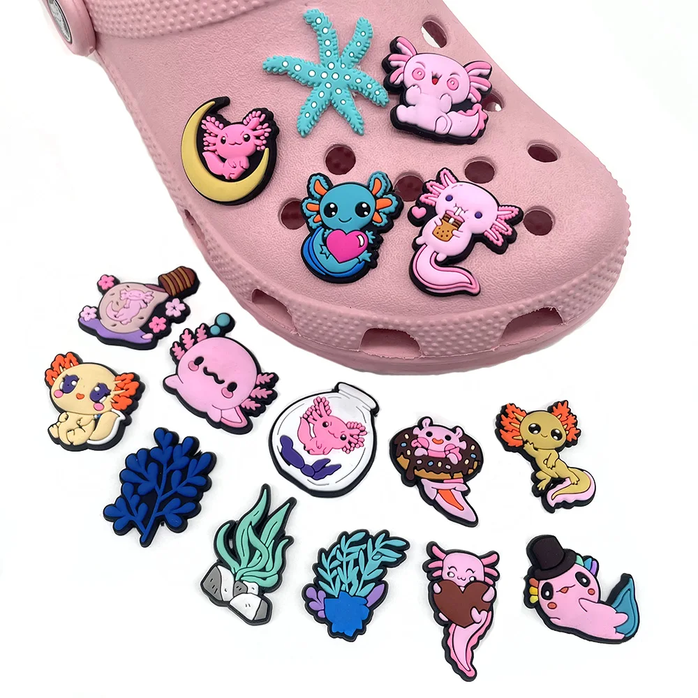 Shoe Charms animal sea wave shark Salamander tortoise Pins PVC DIY Sandals Accessories for Clogs Kids Party Favors X-mas Gifts