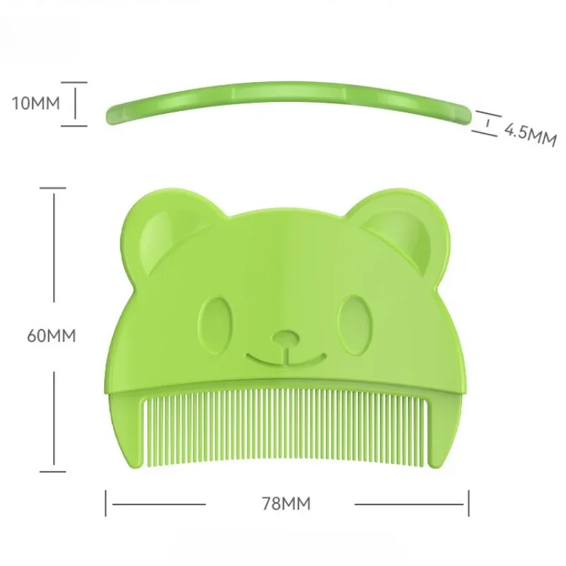 Newborn Baby Comb Remove Fetal Scale Cute Bear Shaped Infants Boys Girls Fetal Hair Shampoo Soft Comb
