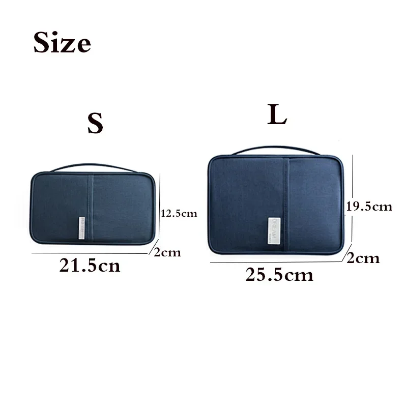 New Women Multi-Function Waterproof Travel Passport Holder Cover Case Pink Bags Family Document Organizer Travel Accessories Bag
