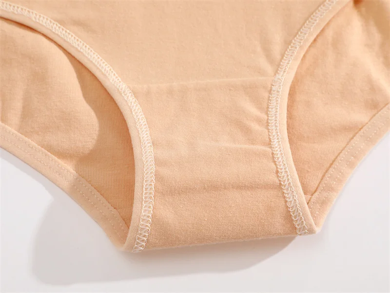 Finetoo 3pcs Women Cotton Panties Soft Underwear Sexy Low Rise Briefs Girls Breathable Soft Lignerie Female Solid Color Panties