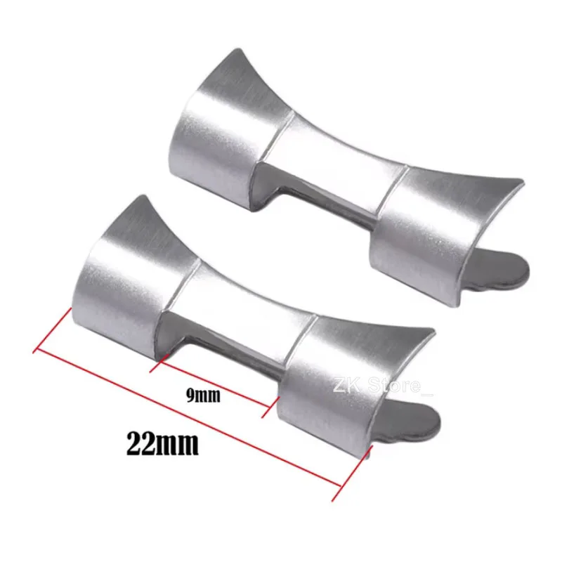 18/19/20/21/22mm Stainless Steel Strap Connectors for Oyster Jubilee Curved Flat End Link for Seiko SKX007 SKX009 Band Adapter