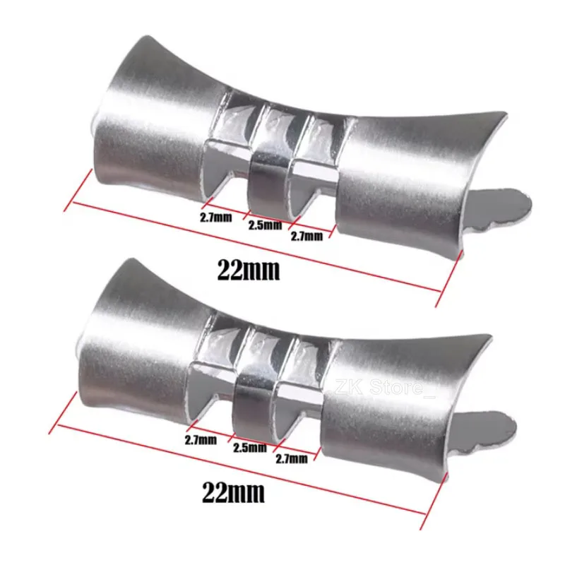18/19/20/21/22mm Stainless Steel Strap Connectors for Oyster Jubilee Curved Flat End Link for Seiko SKX007 SKX009 Band Adapter