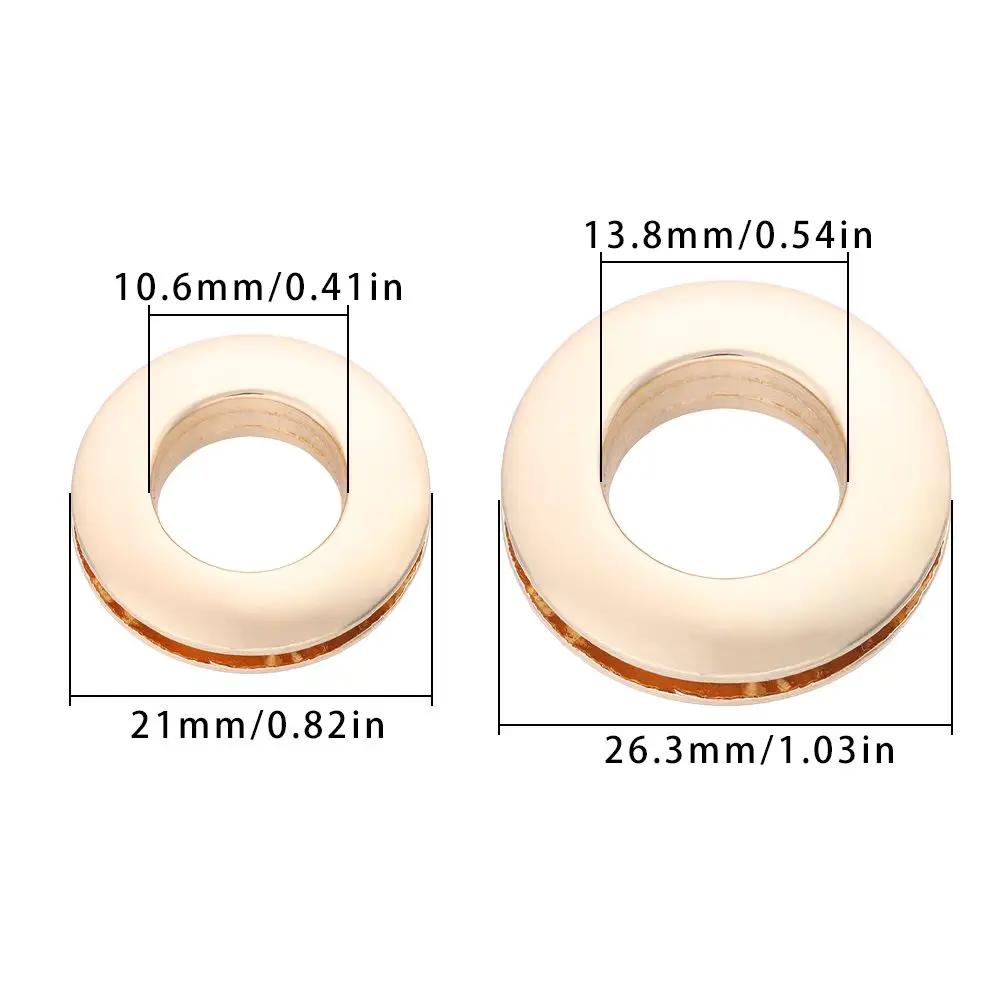 Ornament Accessories Alloy Grommets With Screws Leathercraft Alloy Hole Metal Eyelets Eyelet Button Handbag Buckle