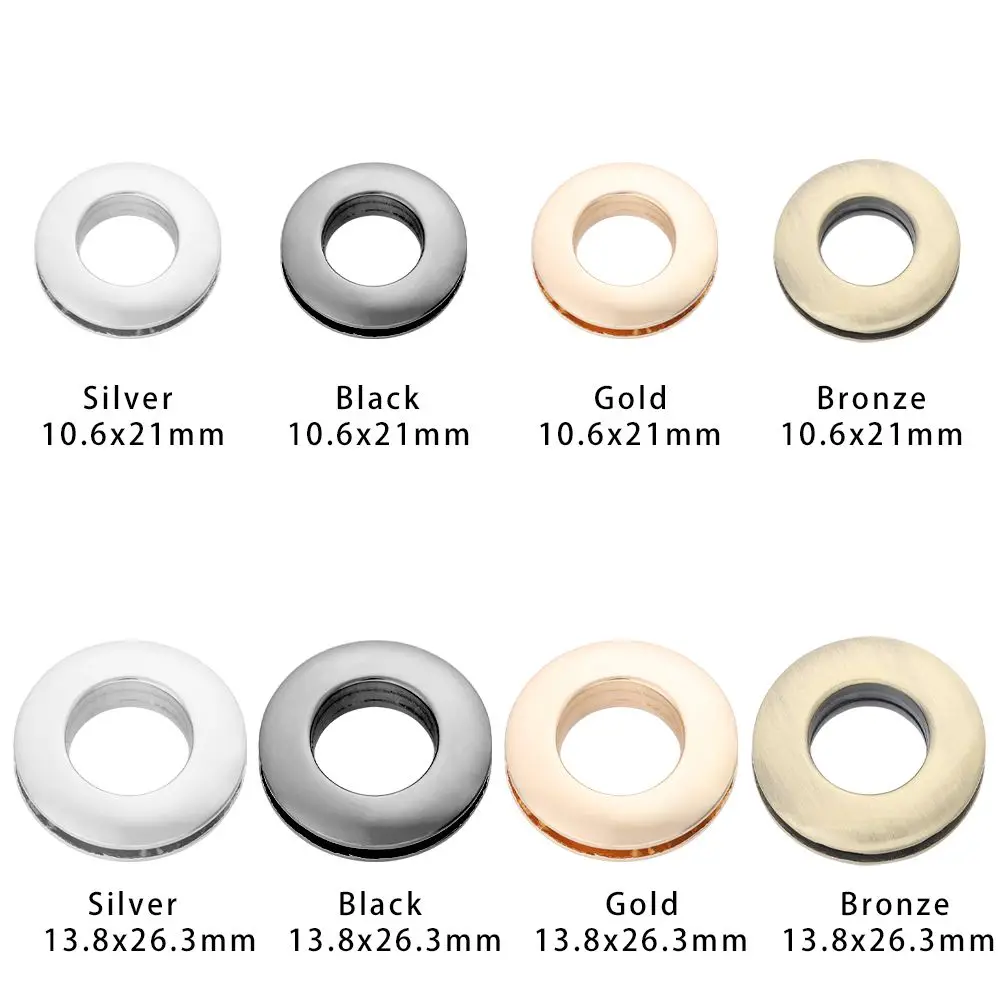 Ornament Accessories Alloy Grommets With Screws Leathercraft Alloy Hole Metal Eyelets Eyelet Button Handbag Buckle