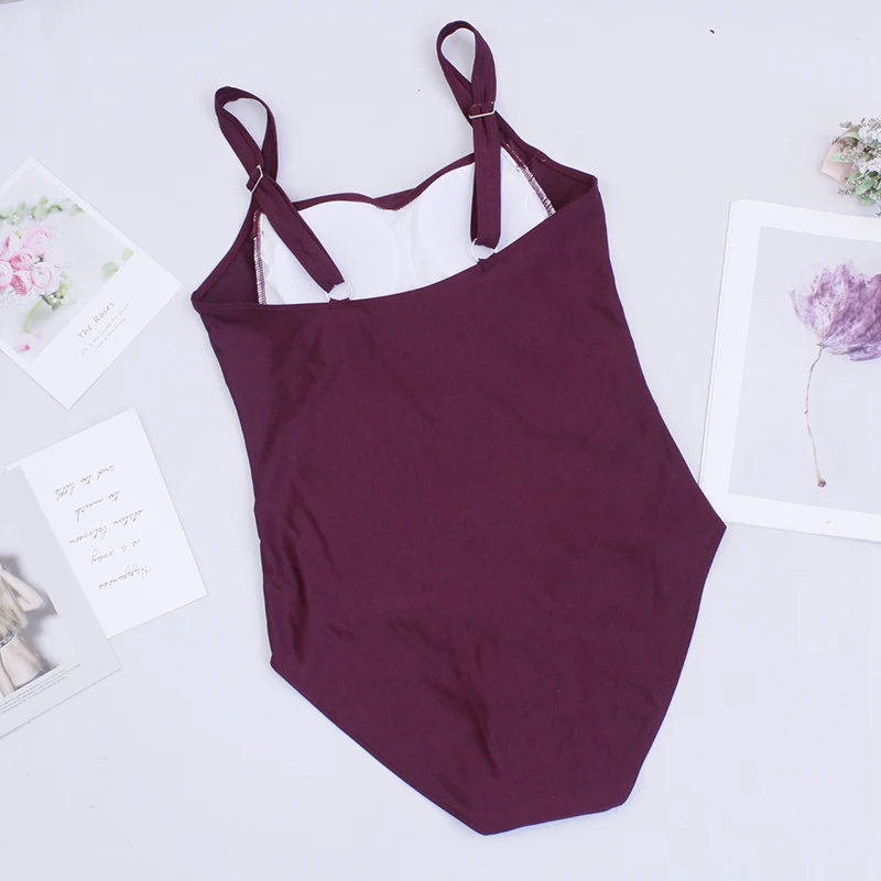 Sexy One-Piece Women Swimsuit 2024 Push Up Plus Size Swimwear Tummy Control Monokini Swimming Beach Wear Vintage Bathing Suit