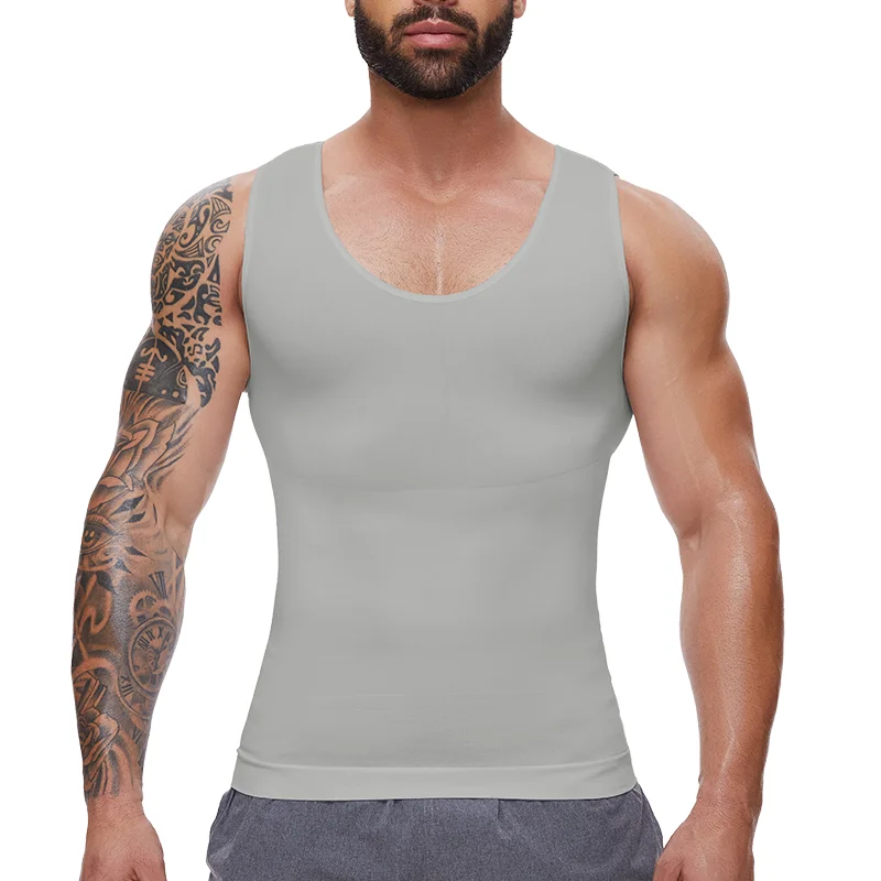Men Body Shaper Slimming Compression Vest Undershirt Sexy Waist Trainer Tank Top Belly Control Workout Weight Loss Shapewear