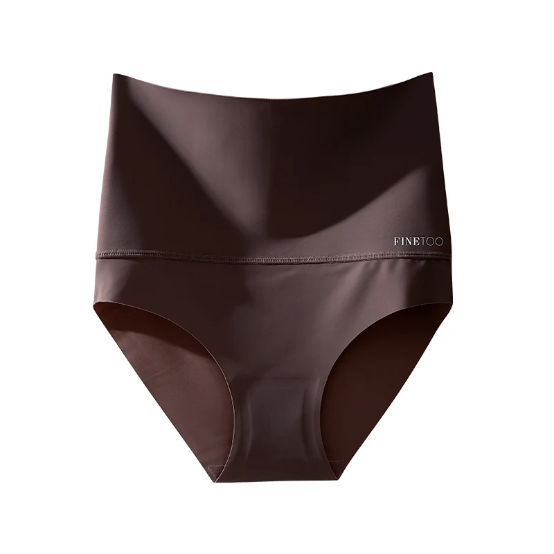 FINETOO Seamless High Waist Panties Women's Abdomen Hip Lift Briefs Body Shaping Lingerie Pants Plus Size Breathable Underwear