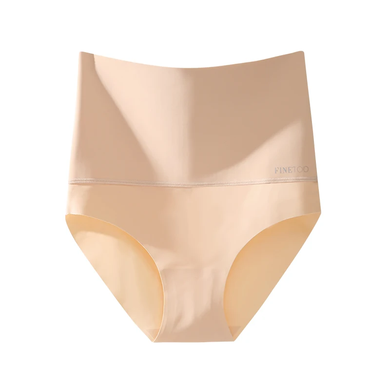 FINETOO Seamless High Waist Panties Women's Abdomen Hip Lift Briefs Body Shaping Lingerie Pants Plus Size Breathable Underwear