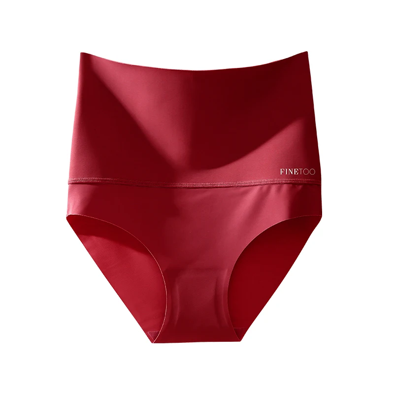 FINETOO Seamless High Waist Panties Women's Abdomen Hip Lift Briefs Body Shaping Lingerie Pants Plus Size Breathable Underwear