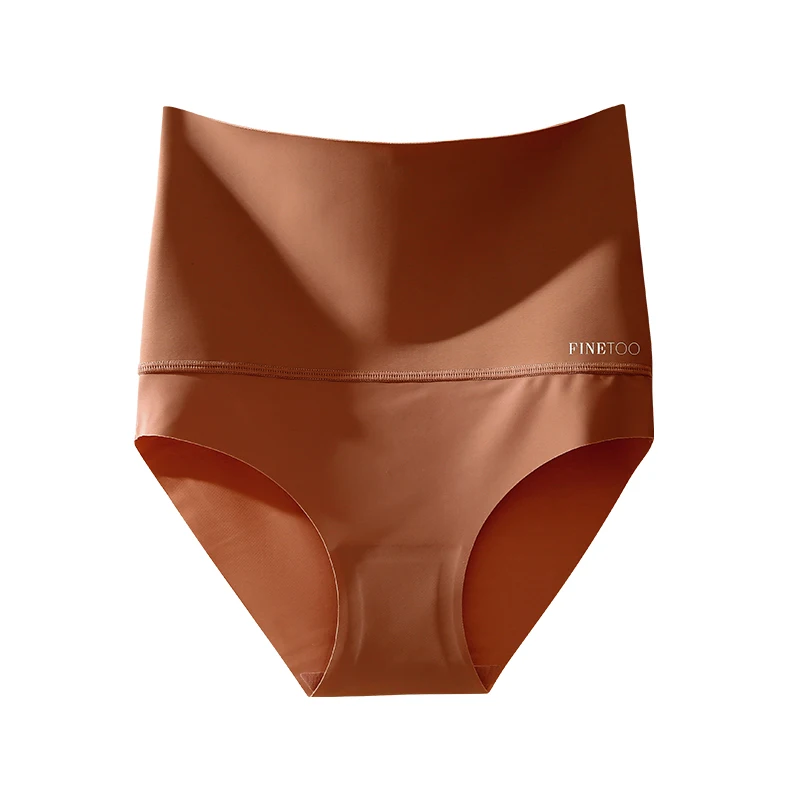 FINETOO Seamless High Waist Panties Women's Abdomen Hip Lift Briefs Body Shaping Lingerie Pants Plus Size Breathable Underwear
