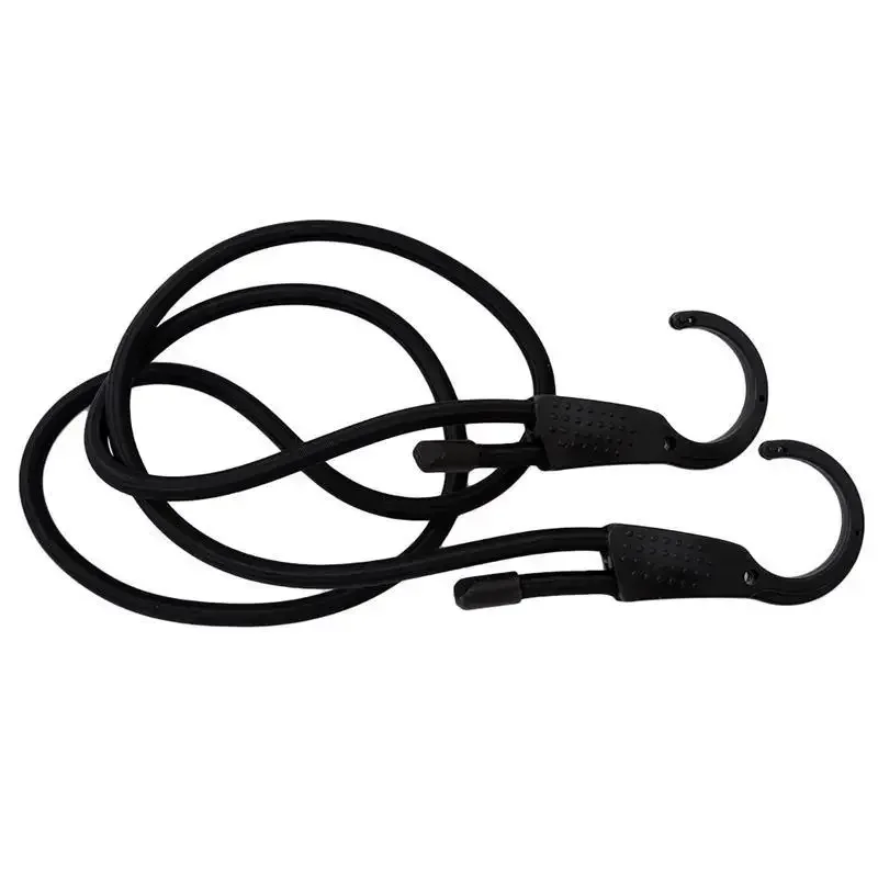 1/3/5PCS Stretch Elastic Adjustable Bungee Cords Hooks Bikes Rope Tie Luggage Car Strap Roof Rack Extra Wide Opening Steel Hook