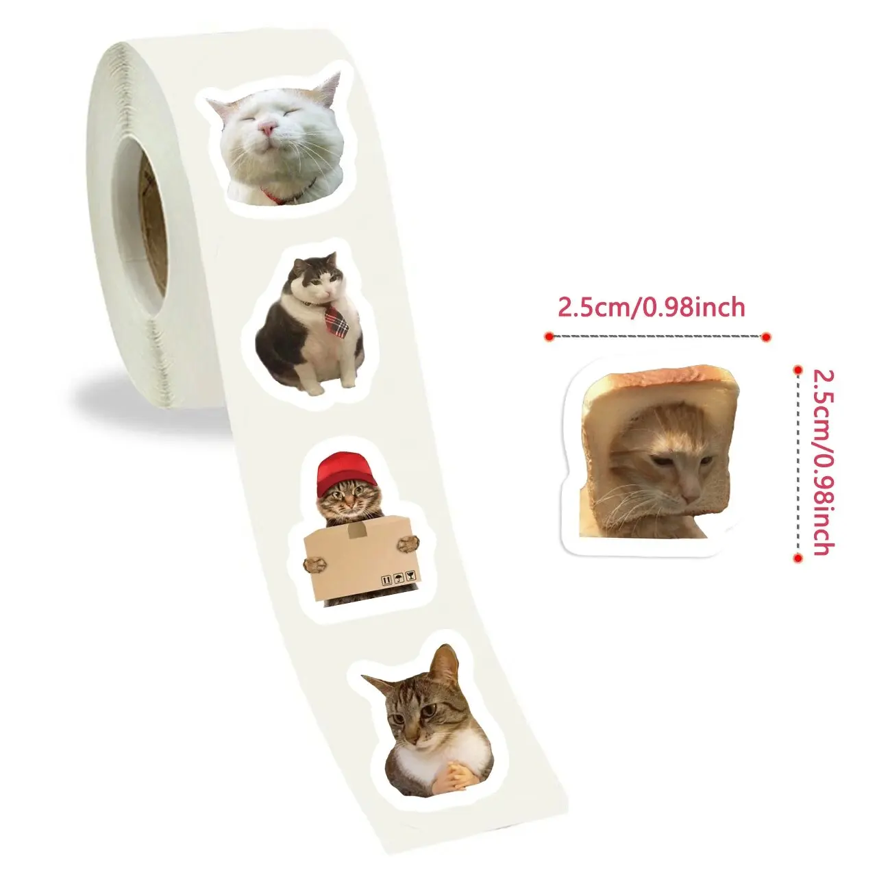 100-500pcs Cartoon Meme Cat Stickers For School Reward Stickers Classroom Decoration Encouragement Sticker For Student Teacher