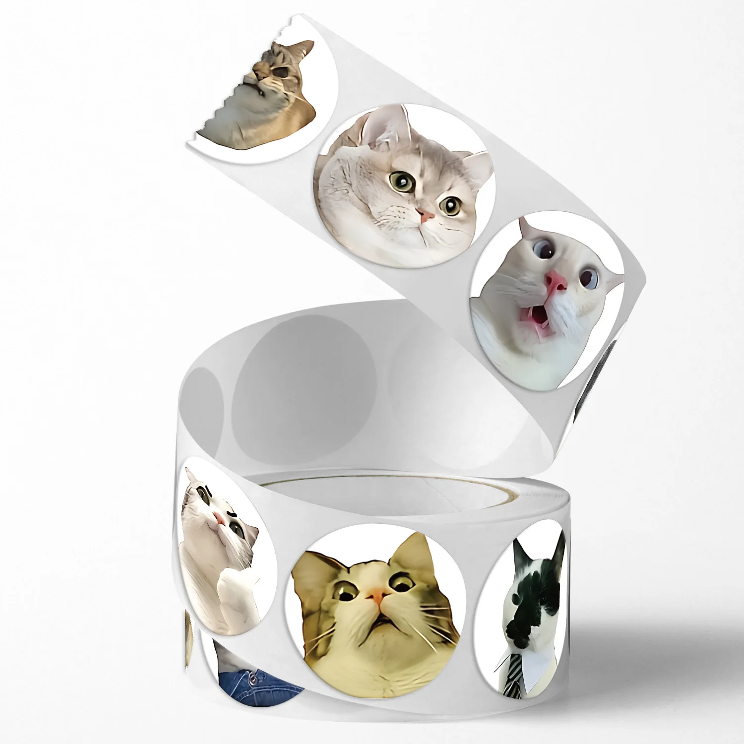 100-500pcs Cartoon Meme Cat Stickers For School Reward Stickers Classroom Decoration Encouragement Sticker For Student Teacher