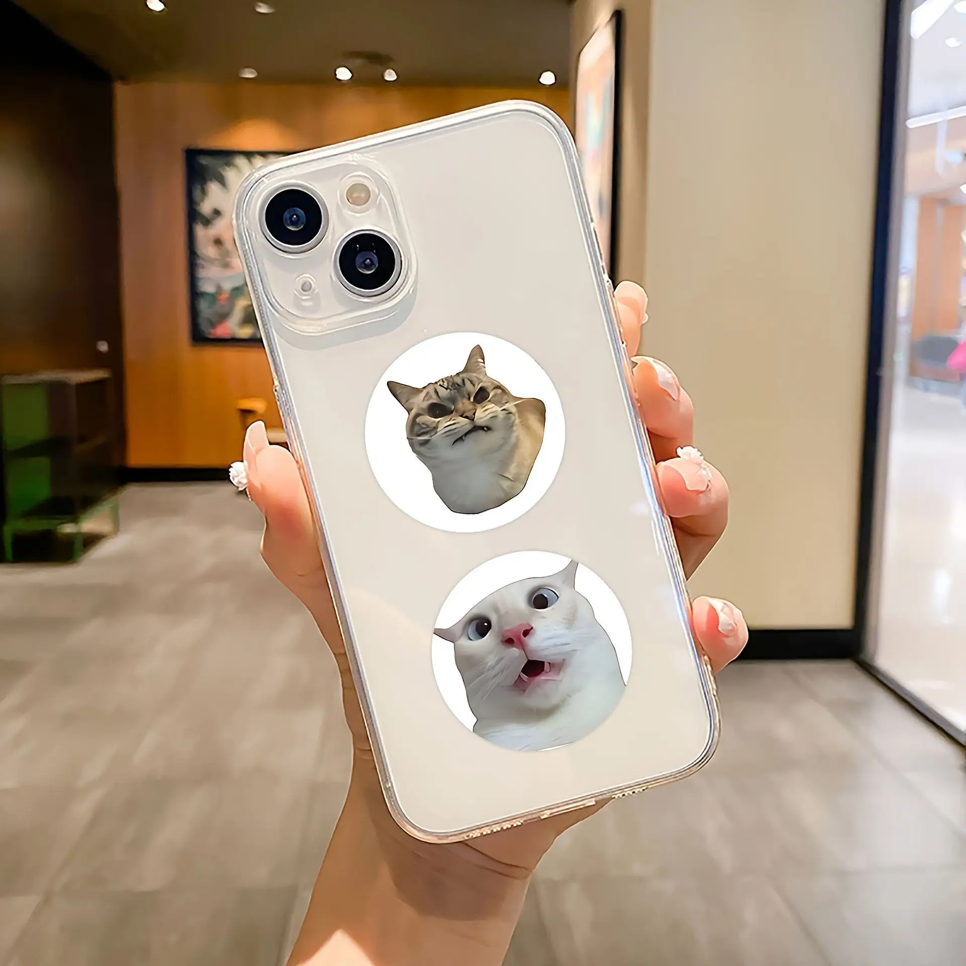 100-500pcs Cartoon Meme Cat Stickers For School Reward Stickers Classroom Decoration Encouragement Sticker For Student Teacher
