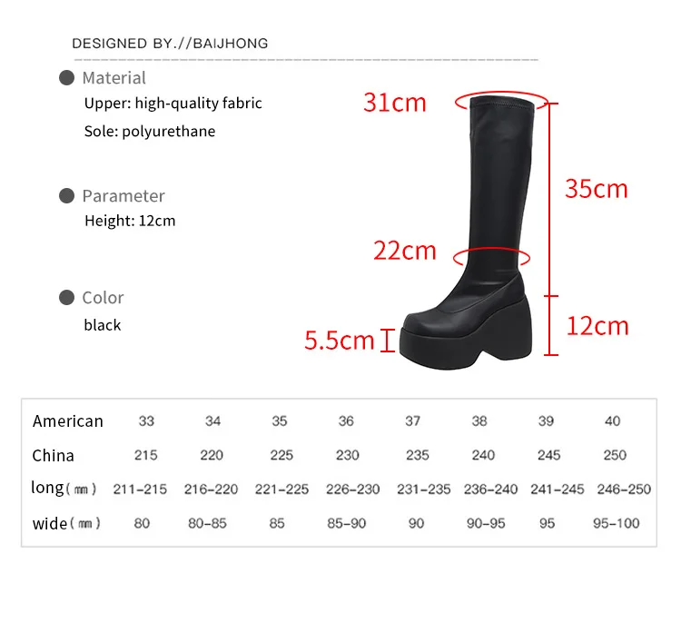 Brand Women Boots Gothic Style Platform Women Ankle Boots High Quality Walking Comfy Woman Shoes New Sexy High Heels Big Size 43